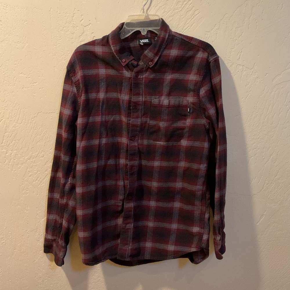 Vans Red Plaid flannel Shirt large